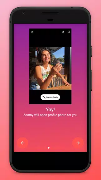 Zoomy for Instagram - Big HD profile photo picture Capture d'écran 2