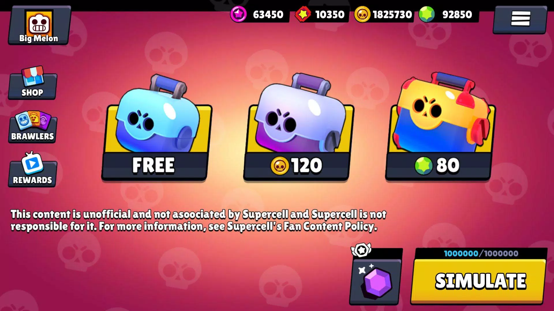 Box Simulator for Brawl Stars ภาพหน้าจอ 0