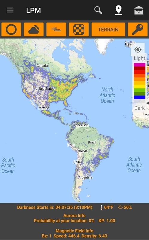 Light Pollution Map - Dark Sky 螢幕截圖 0