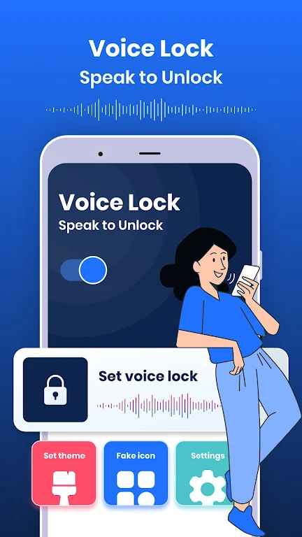 Voice Lock : Speak to Unlock Schermafbeelding 0