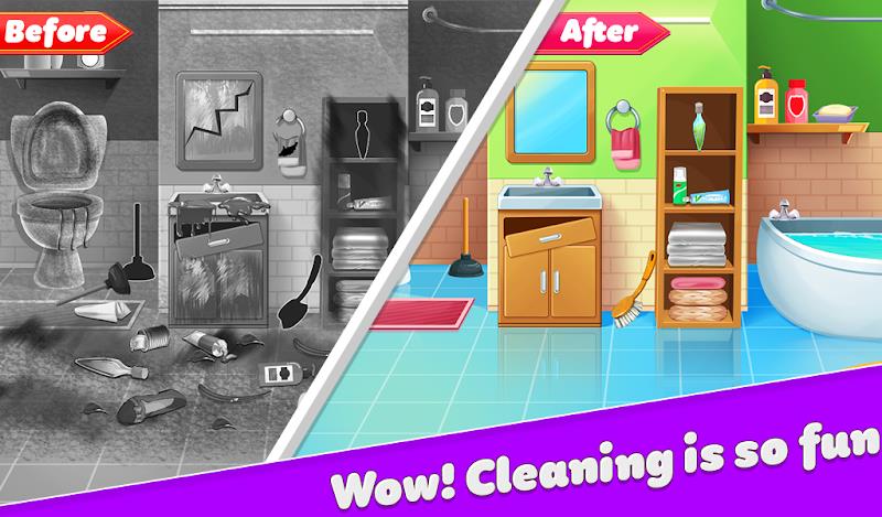 Dream Home Cleaning Game Wash Ảnh chụp màn hình 2