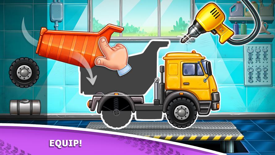 Kids truck games Build a house 스크린샷 0