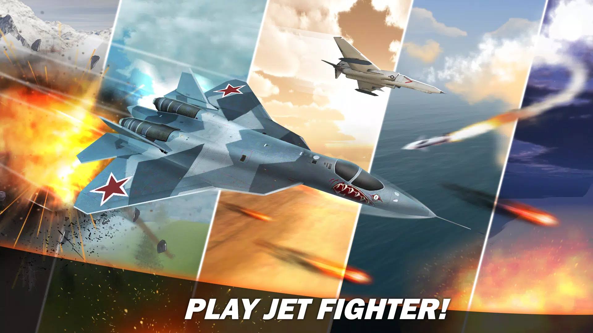 Jet Fighter Airplane Racing Ekran Görüntüsü 0