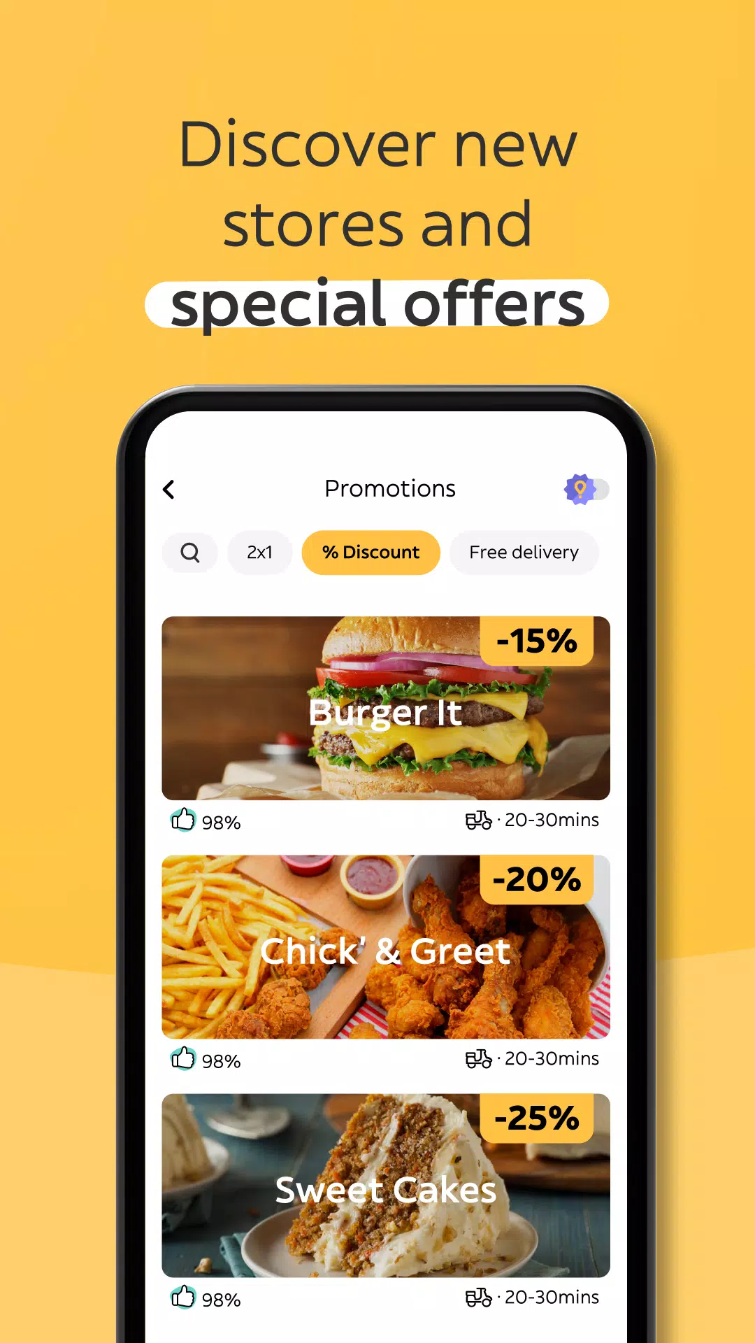 Glovo－Entrega de comida e mais Captura de tela 2