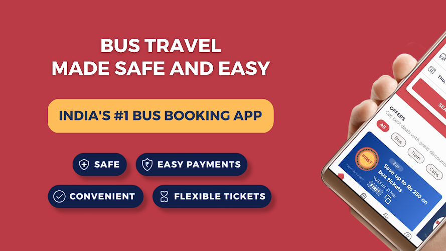 redBus Book Bus, Train Tickets Screenshot 0