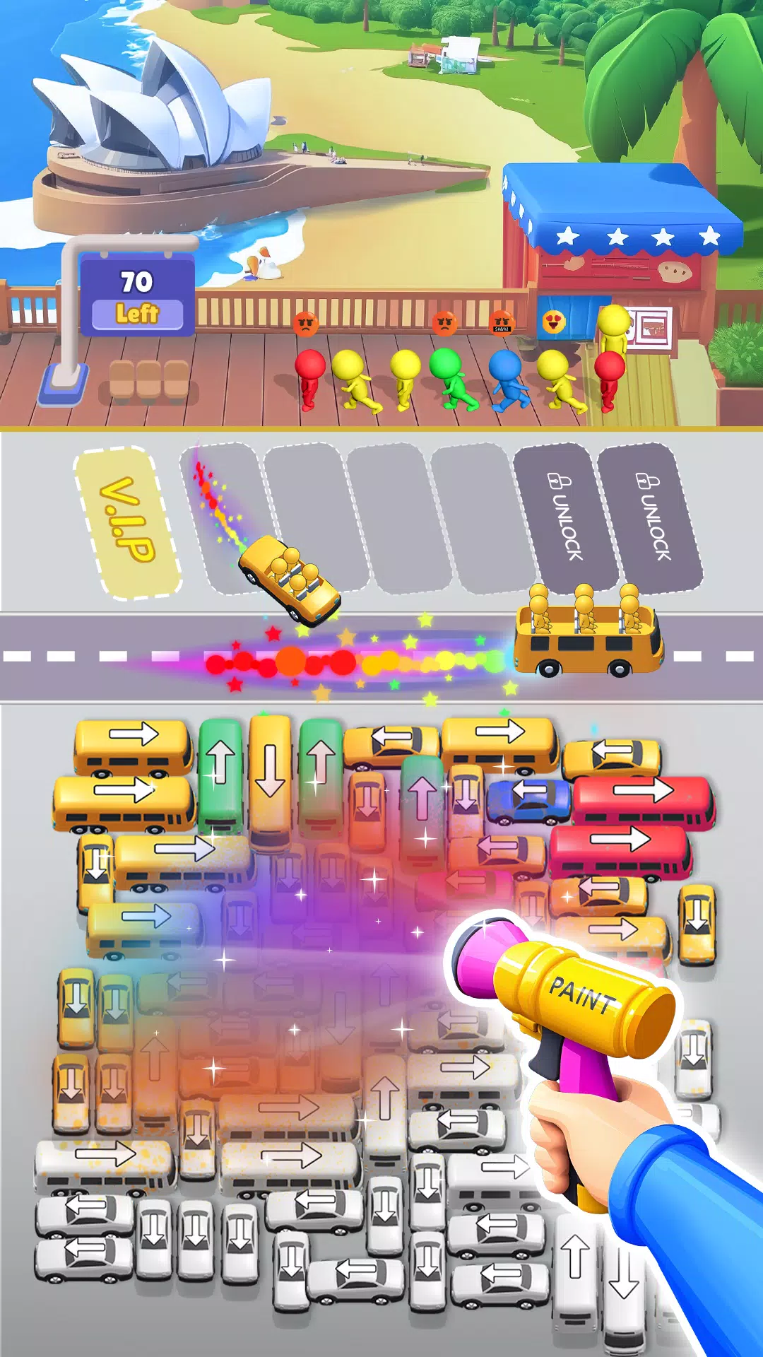 Bus Sort Jam: Parking Puzzle Captura de pantalla 3