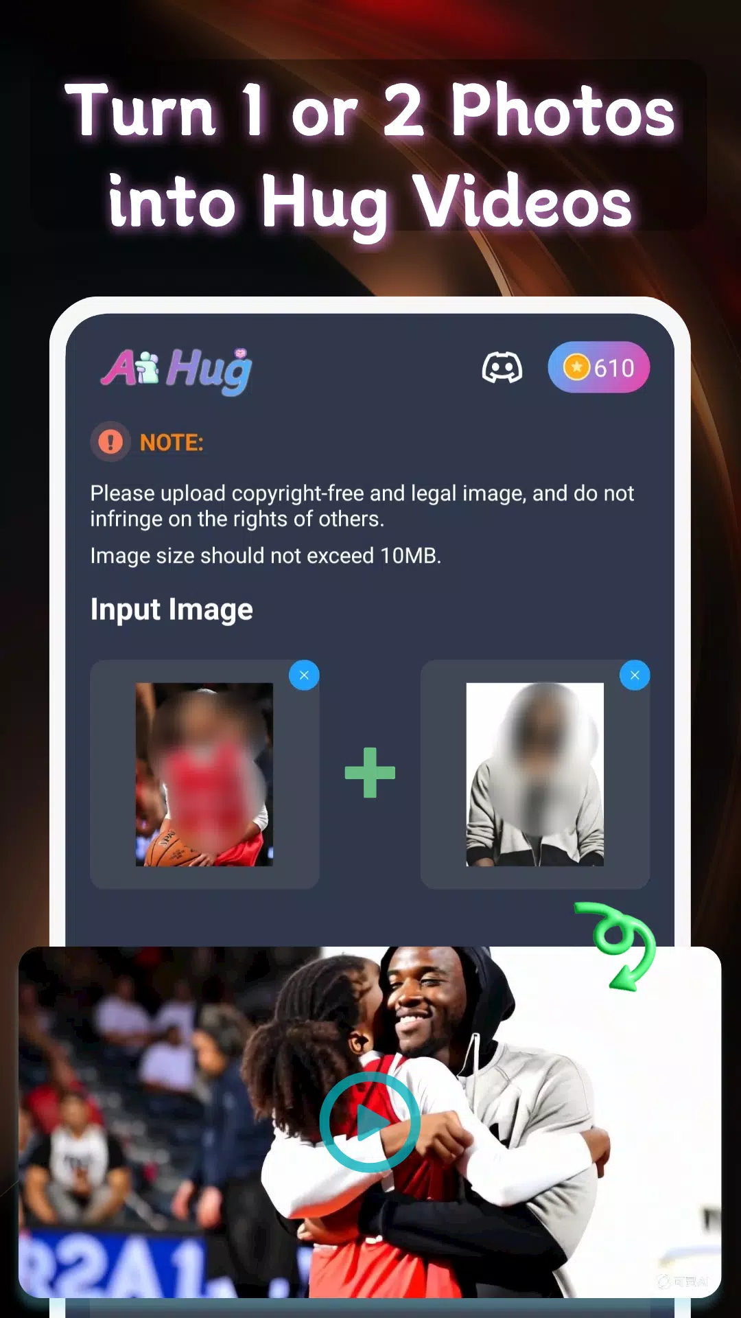 AI Hug Video ภาพหน้าจอ 1