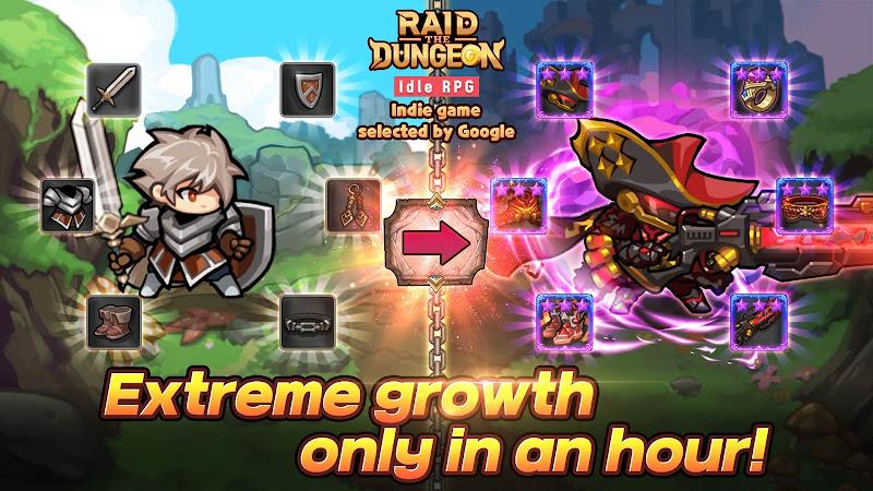 Raid the Dungeon : Idle RPG Schermafbeelding 2