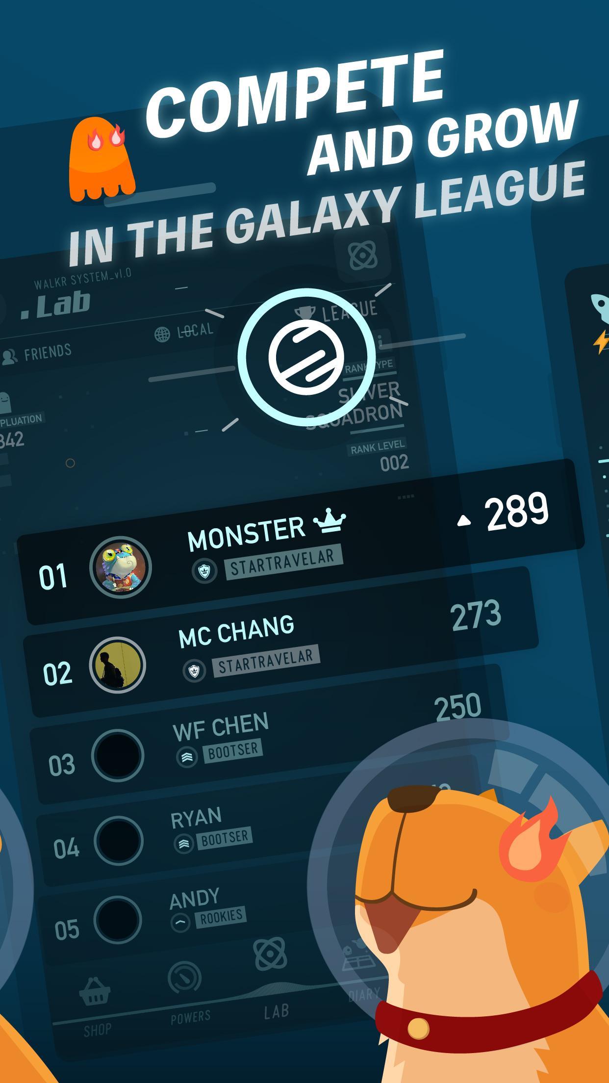 Walkr: Fitness Space Adventure Capture d'écran 3