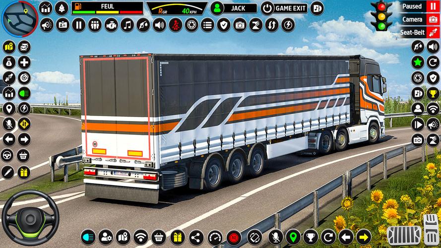 US Truck Driving 3D Truck Game Tangkapan skrin 2