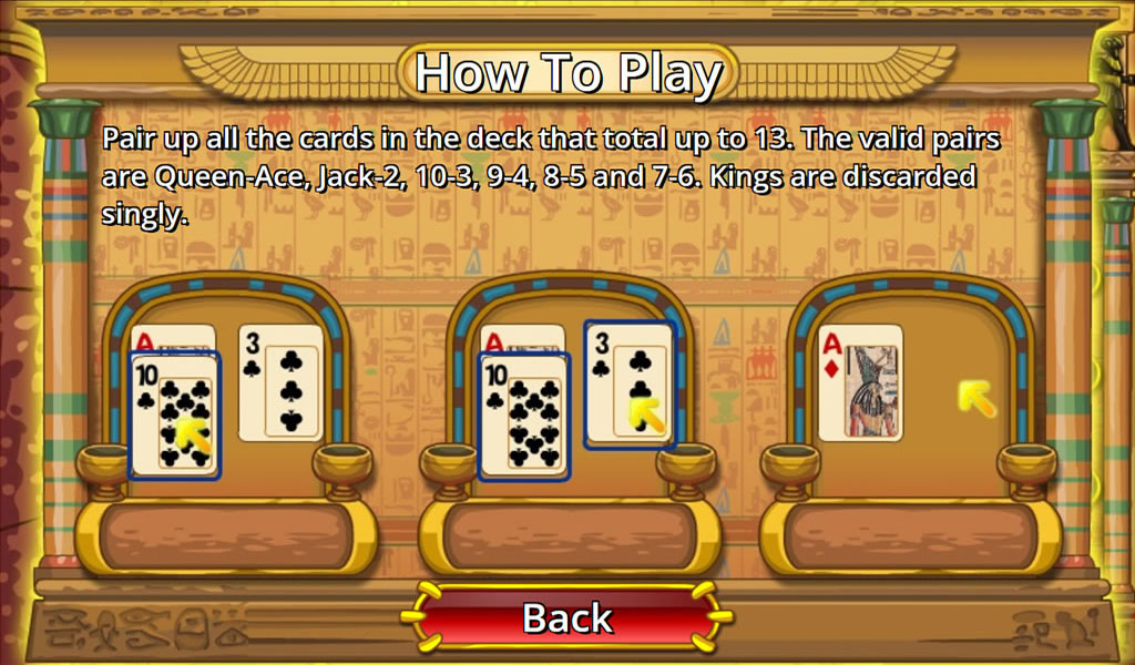 Egypt Pyramid Solitaire Capture d'écran 0