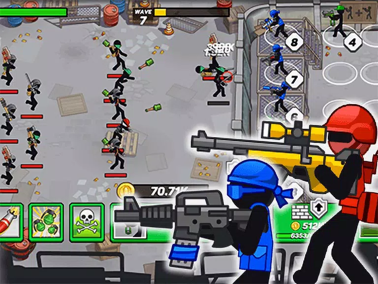 Stickman Defenders: Stick War Tangkapan skrin 1