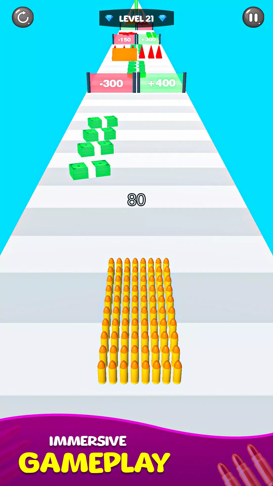 Merge Bullet Army Game Run 3D Schermafbeelding 3