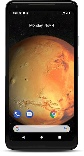 Mars 3D Live Wallpaper ဖန်သားပြင်ဓာတ်ပုံ 1