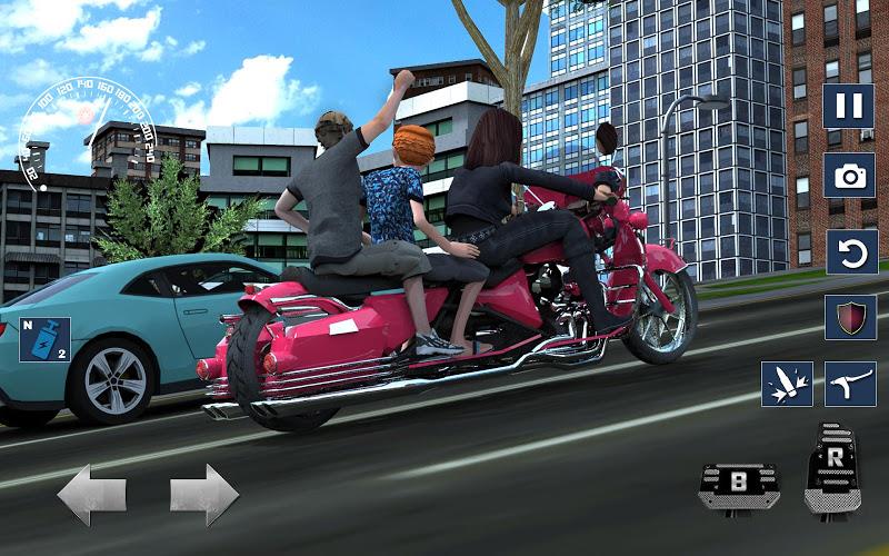 Bus Bike Taxi Bike Games Schermafbeelding 2