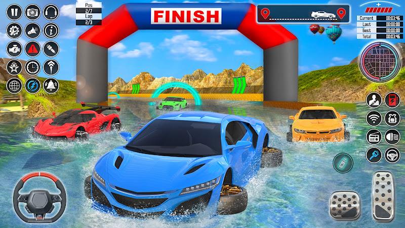 Schermata Water Car Racing 3d: Car Games 3