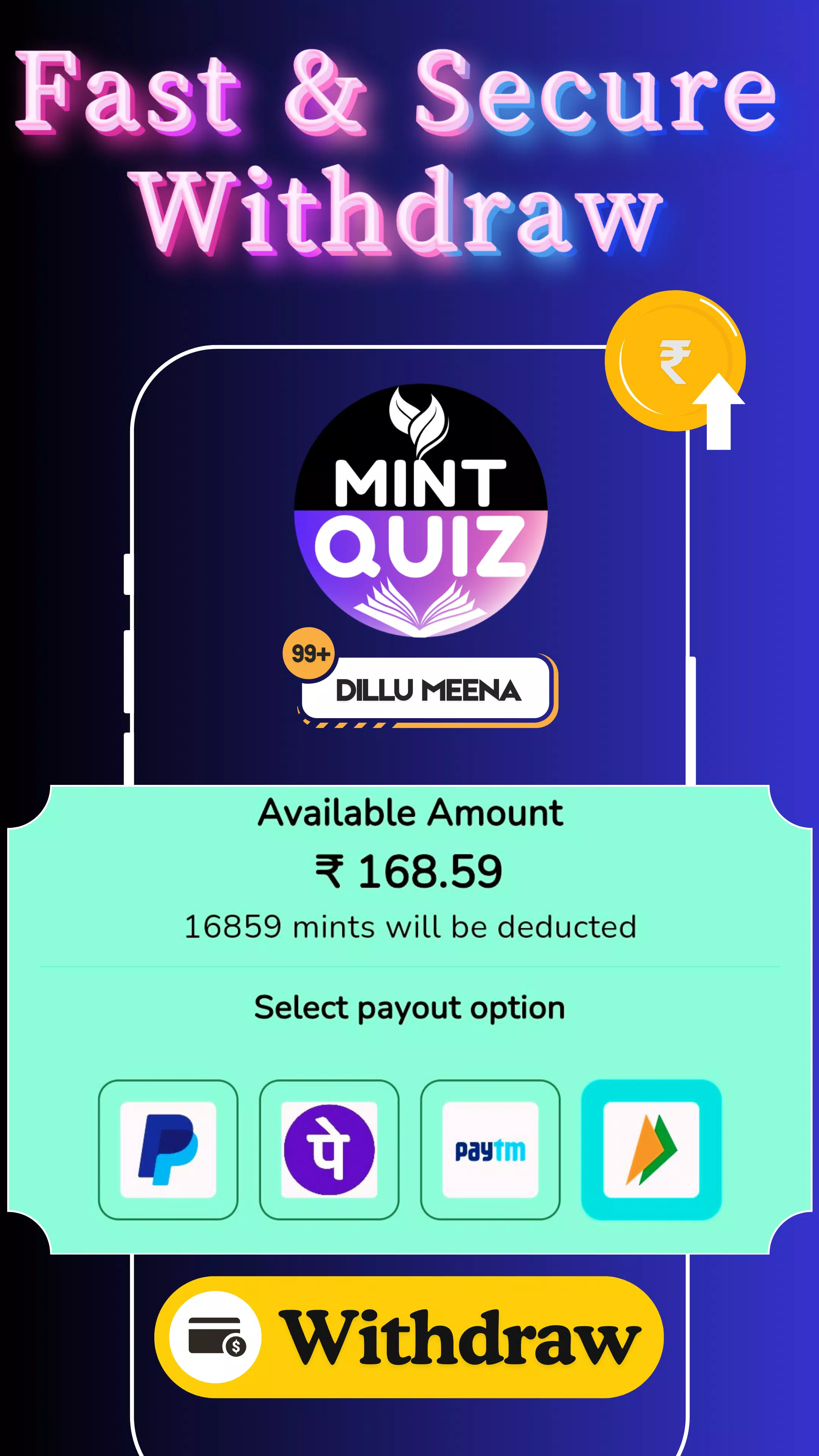 Earning App: Mint Quiz Ảnh chụp màn hình 3