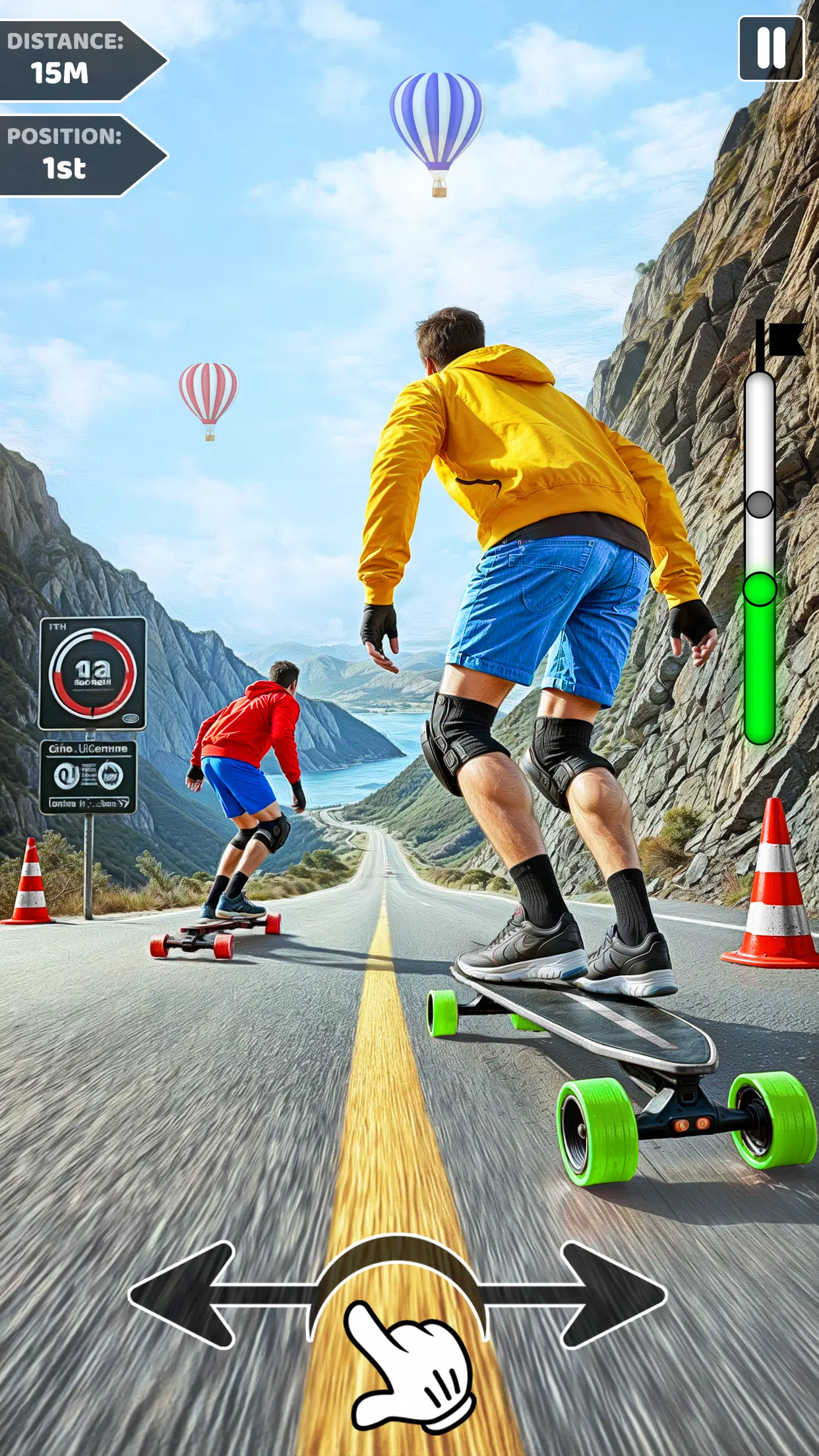 Downhill Skateboarding Game Zrzut ekranu 2