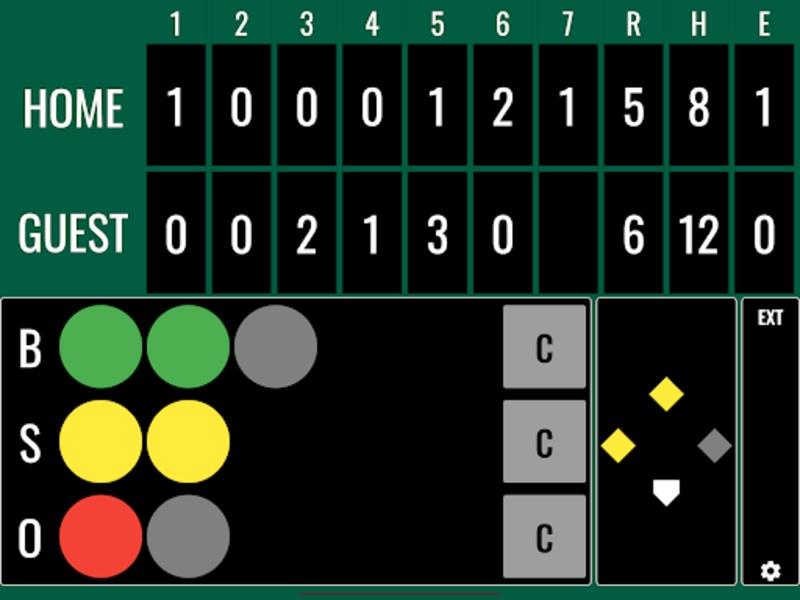 Softball Score স্ক্রিনশট 1