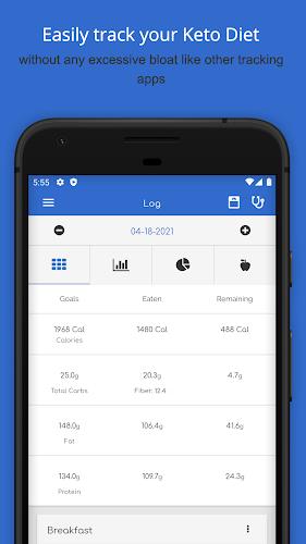 My Keto Low Carb Diet Tracker Captura de pantalla 0