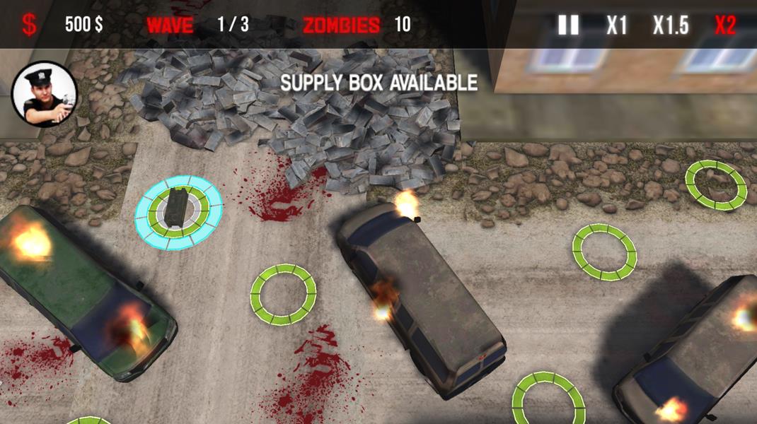 Police Zombie Defense Schermafbeelding 3