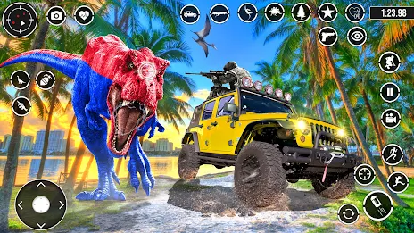 Real Dino Hunting 3D shooting Zrzut ekranu 0