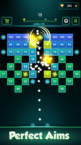 Bricks Breaker : X 螢幕截圖 1