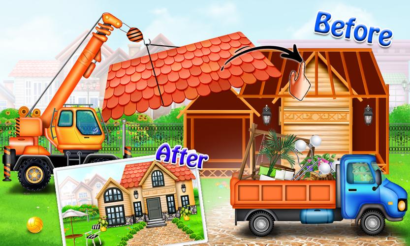 Build Town House with Trucks 螢幕截圖 2