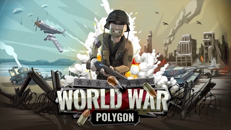 世界大戰多邊形：二戰射擊遊戲 螢幕截圖 0