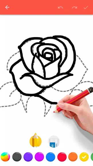 How To Draw Flowers Screenshot 1