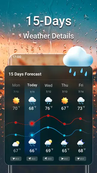 Weather Forecast & Live Radar Schermafbeelding 1