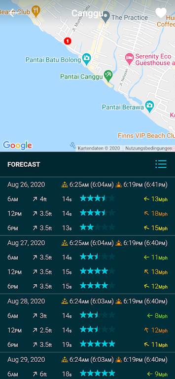 Spotadvisor Surf Forecast Screenshot 2