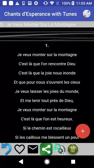 Chants D’Esperance with Tunes Screenshot 3