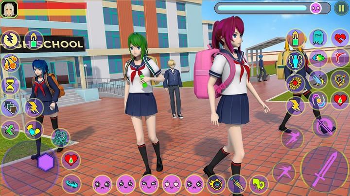 Anime High School Girl Fighter Schermafbeelding 3