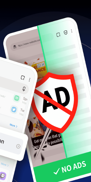 FAB Adblocker Browser: Adblock 螢幕截圖 2