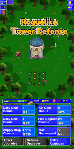 Lone Tower Roguelike Defense MOD Captura de pantalla 0