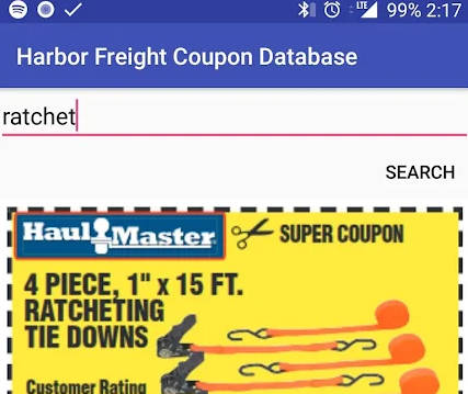 Harbor Freight Coupon Database - HFQPDB 螢幕截圖 0