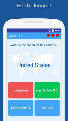 Capitals of the countries Quiz Captura de pantalla 1