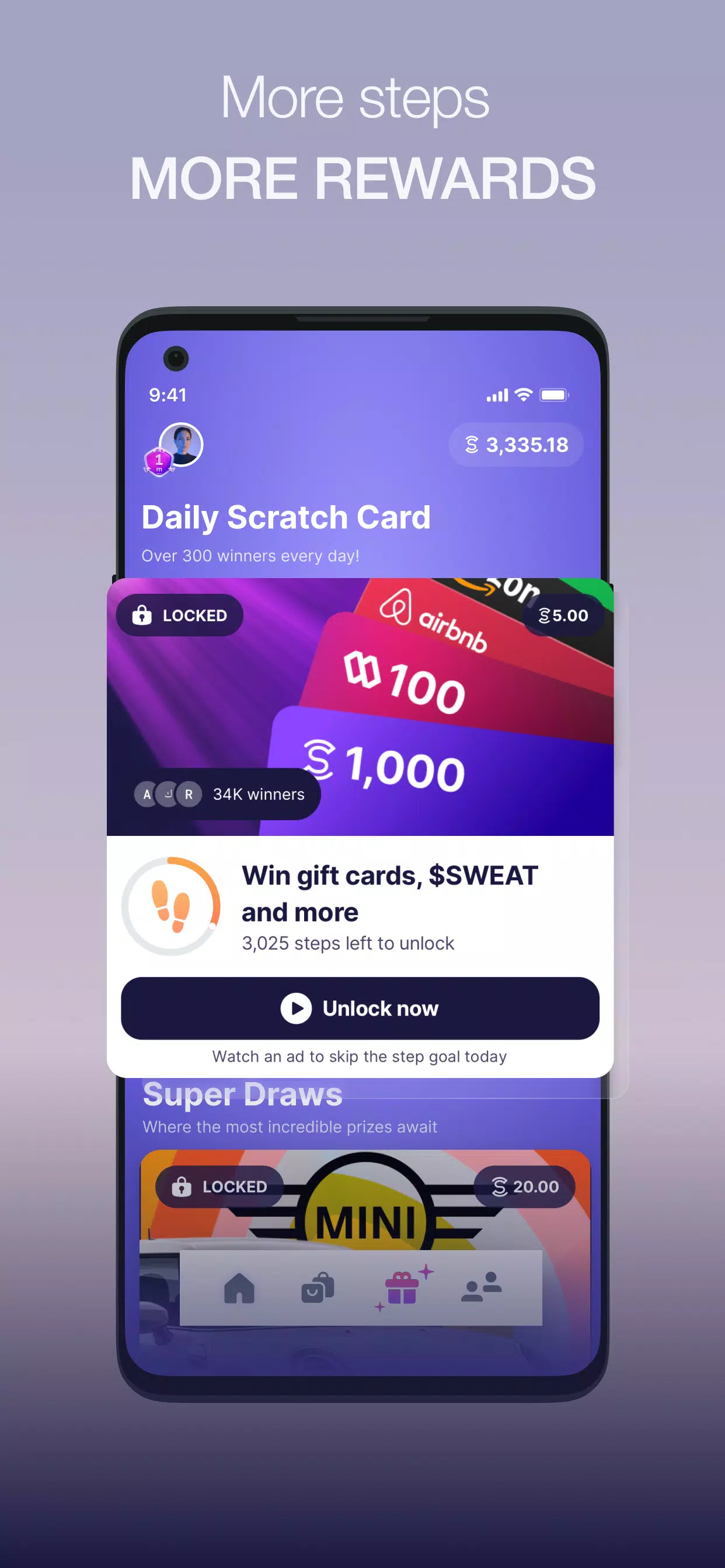 Sweatcoin・Walking Step Counter ภาพหน้าจอ 2