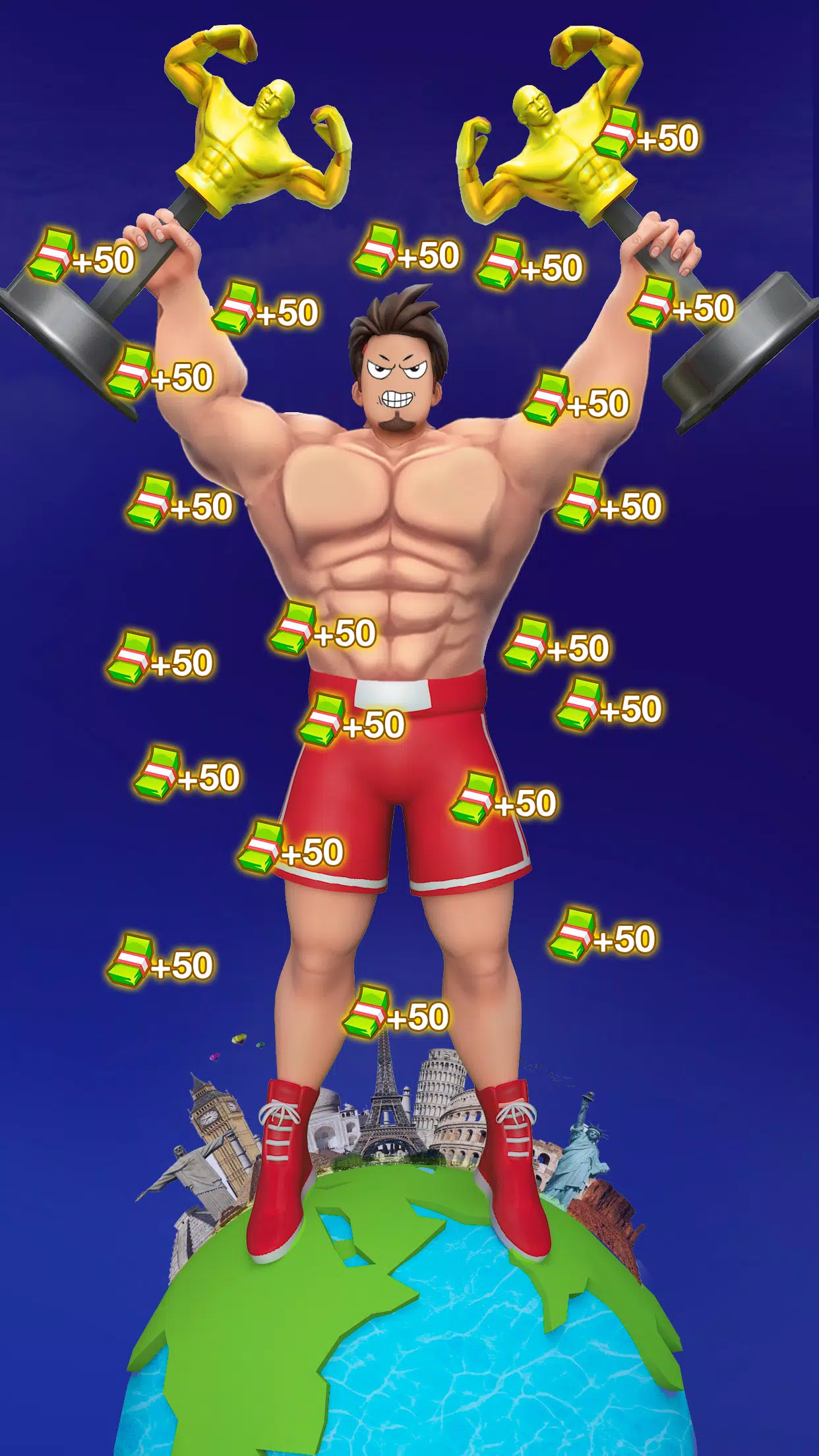 Gym Clicker Hero: Idle Muscles Ảnh chụp màn hình 1