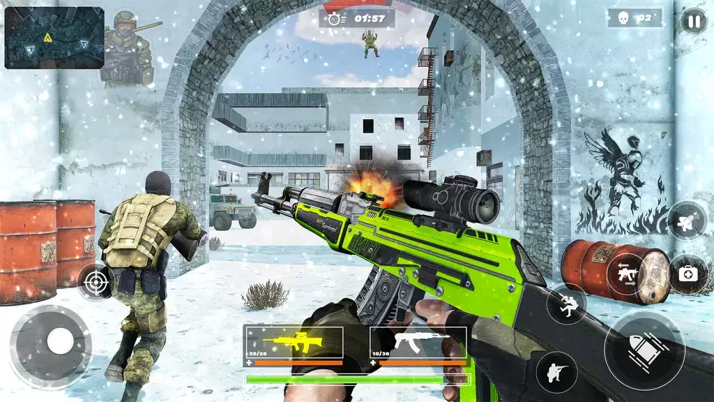 Critical Gun Strike Shoot Game ภาพหน้าจอ 0