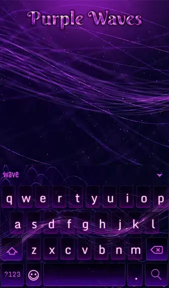 Purple Waves Wallpaper স্ক্রিনশট 1