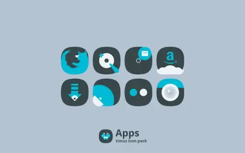 Timus: Rounded Dark Icon Pack スクリーンショット 3