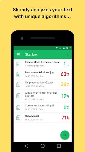 Skandy Plagiarism Checker Tangkapan skrin 2