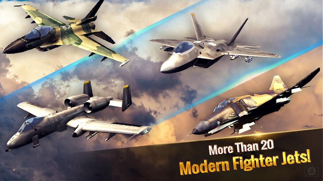 Ace Fighter: Modern Air Combat Mod ဖန်သားပြင်ဓာတ်ပုံ 2