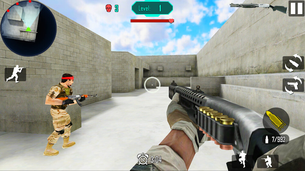 Gun Shoot War: Dead Ops Mod Captura de pantalla 1