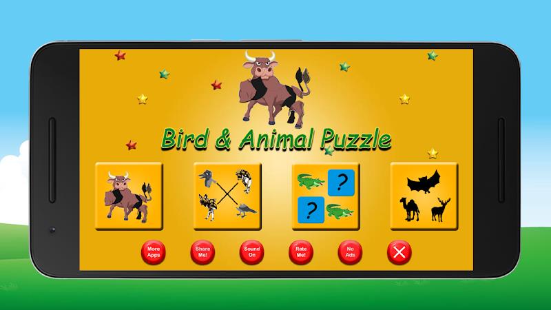 Bird and Animal Puzzle Ekran Görüntüsü 0