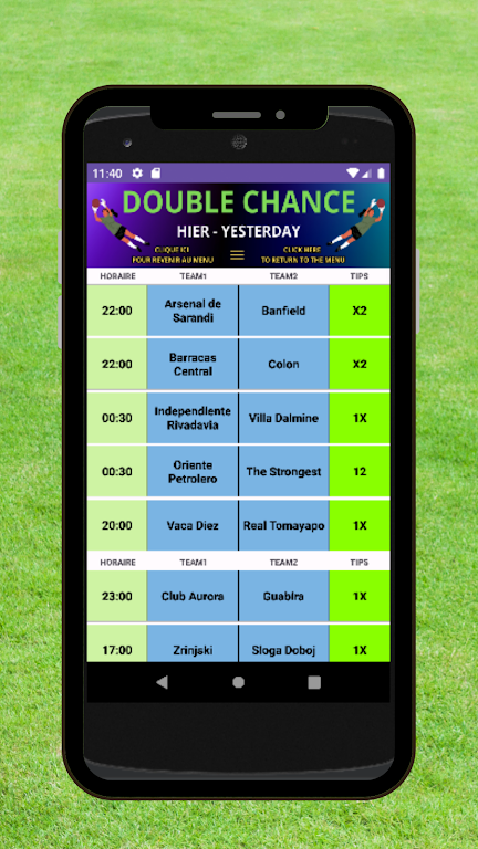 Football Double Chance Ảnh chụp màn hình 2