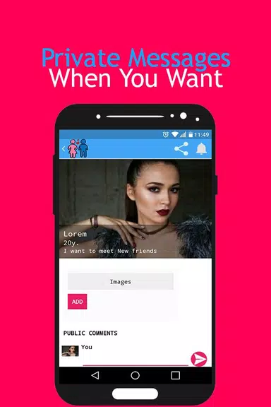 Teen Chat Room: Teen Dating App - Meet Teenagers Ảnh chụp màn hình 1