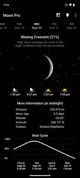 My Moon Phase - Lunar Calendar Tangkapan skrin 2